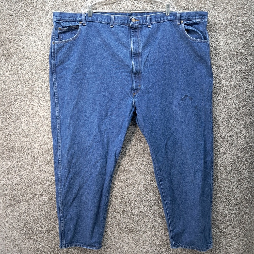 Red Kap Mens Blue Denim Work Jeans PD60PW2 58x30 Big and Tall Cotton Pants